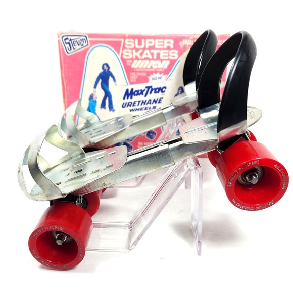 VTG Steven Super Skates Max Trac Urethane Wheels 1978 Roller Skates 1452 Sz Sm. - Picture 7 of 16